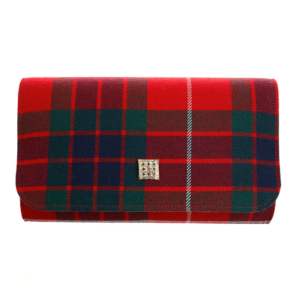 tartan clutch bag