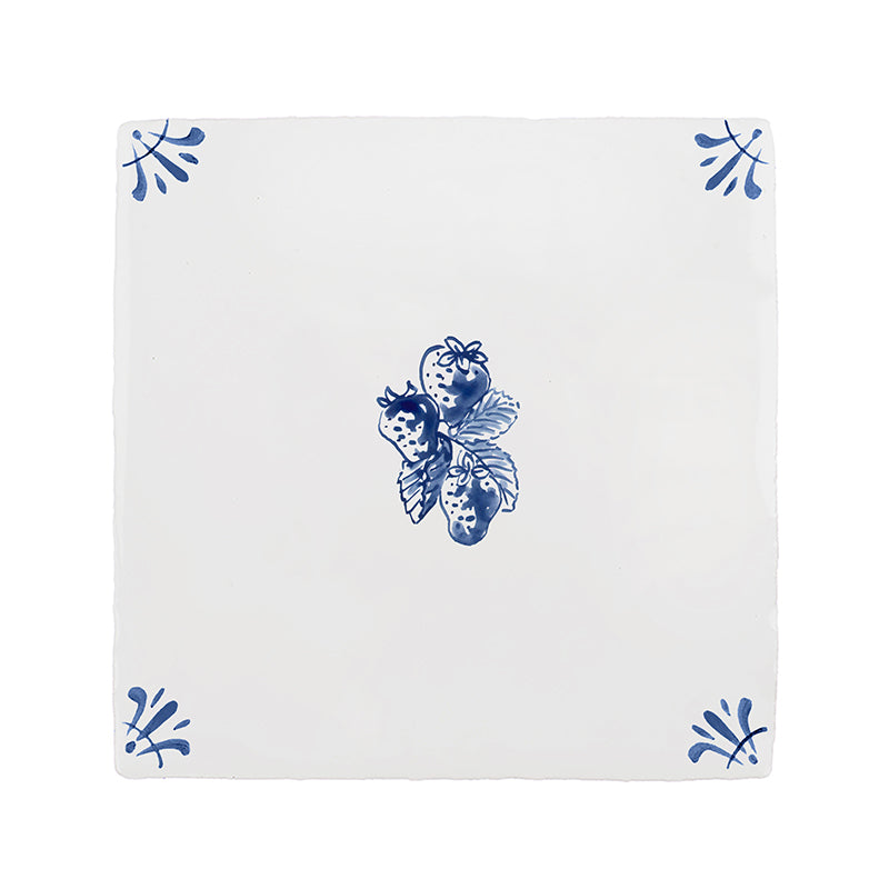 Wild Strawberries Delft Tile | Petra Palumbo