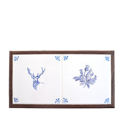 Stag and Thistle Tile Double Trivet