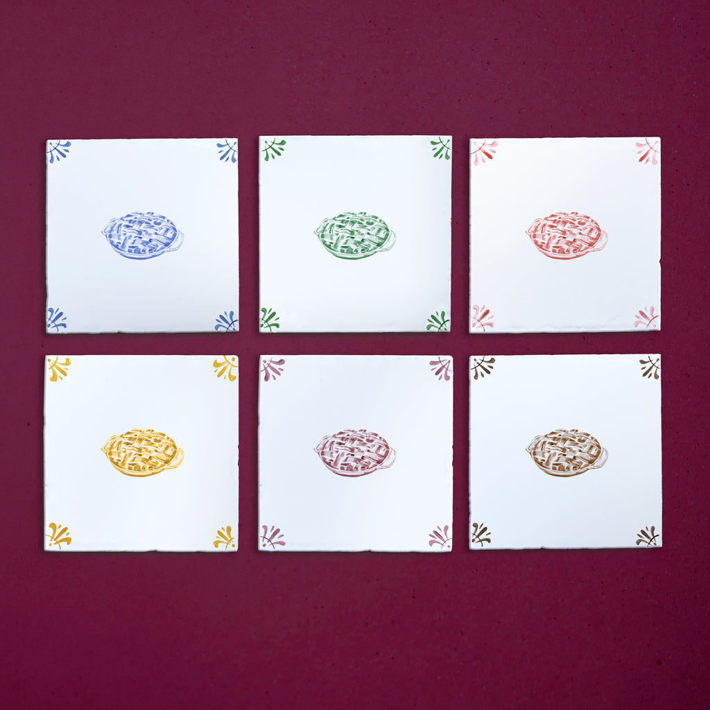 Apple Pie Delft Tile