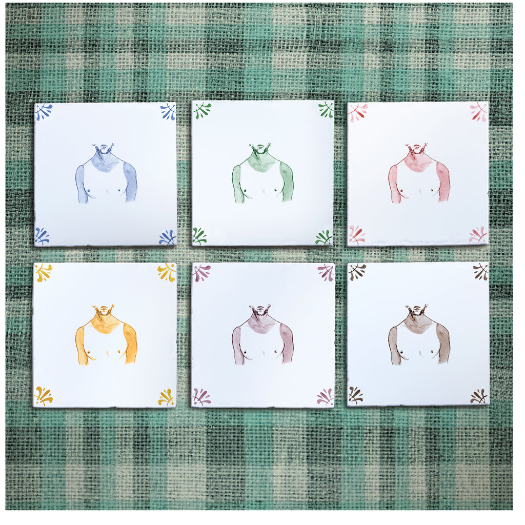 Bad Tan Lines Delft Tile