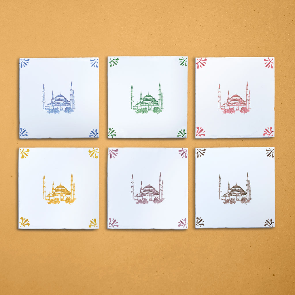 Blue Mosque Delft Tile