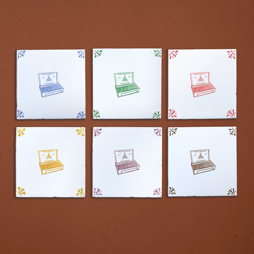 Box of Cigars Delft Tile