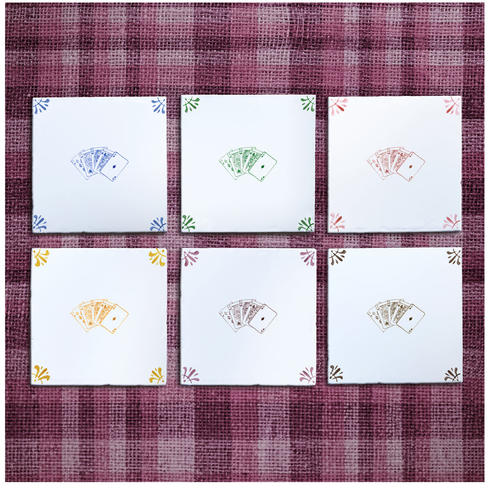 Royal Flush Poker Delft Tile