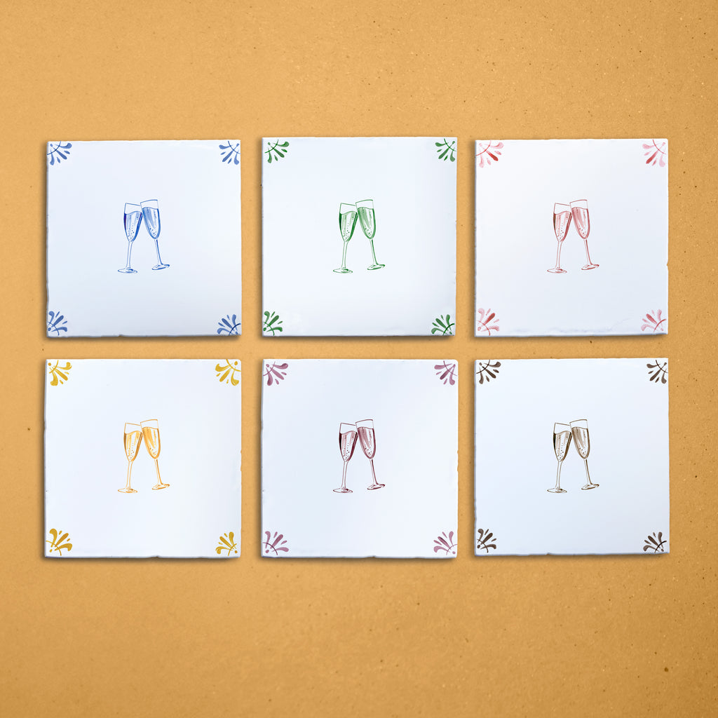 Let's Celebrate Delft Tile