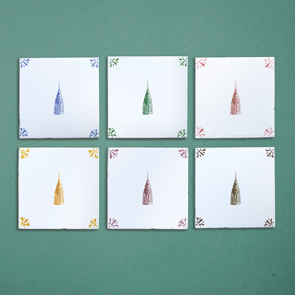 Chrysler Building Delft Tile