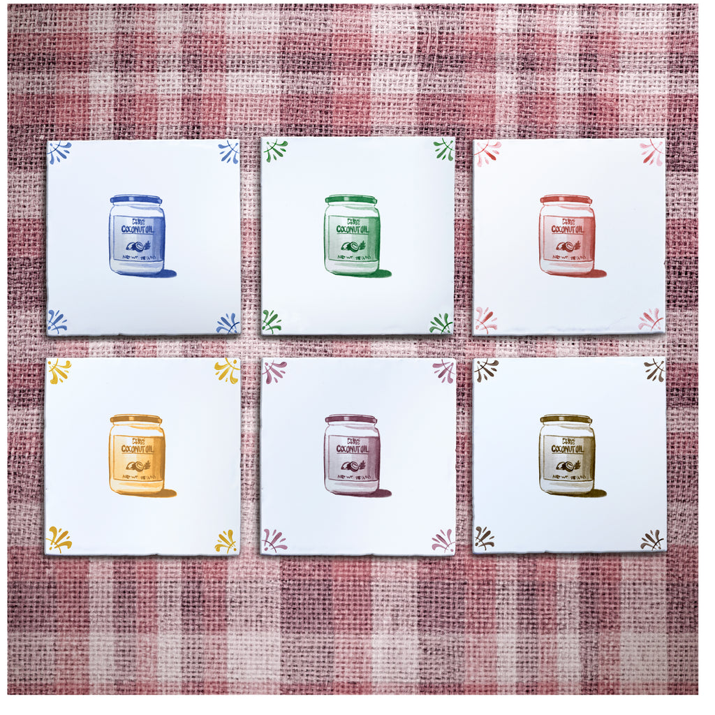 Coconut Oil Delft Tile