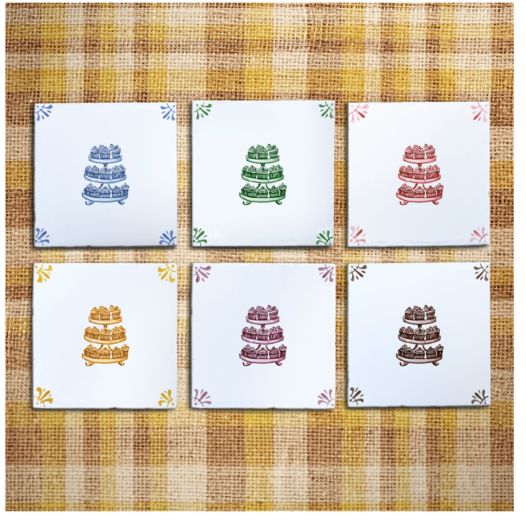 Cupcakes Delft Tile