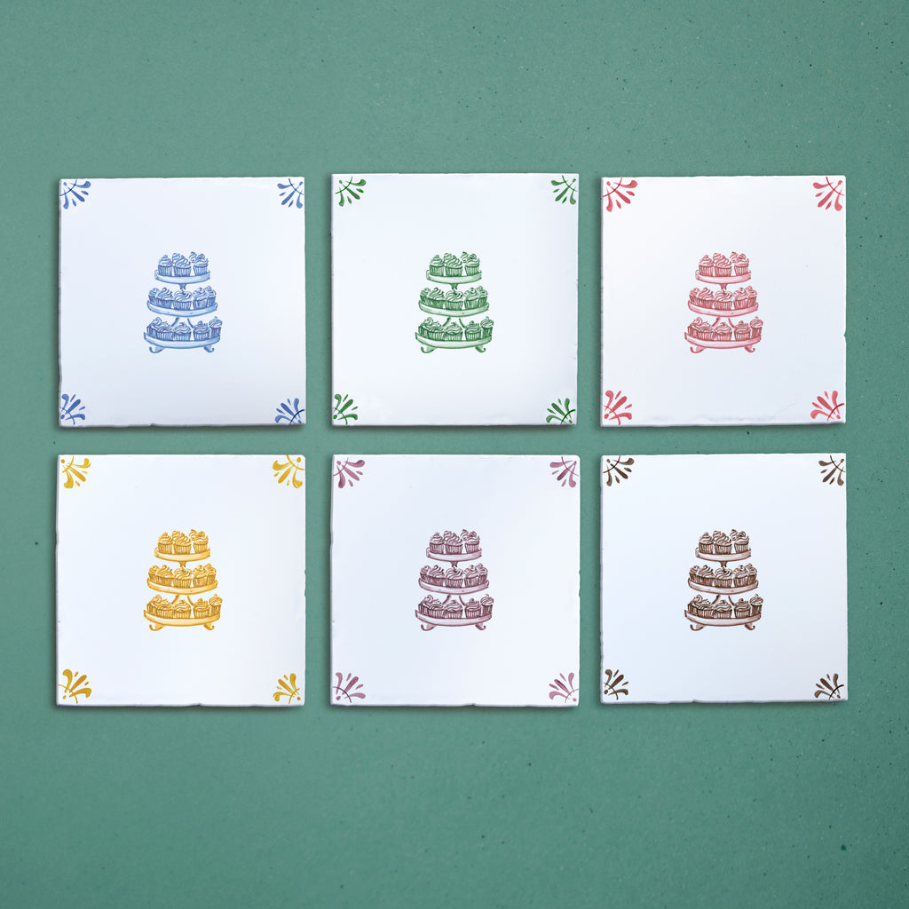 Cupcakes Delft Tile