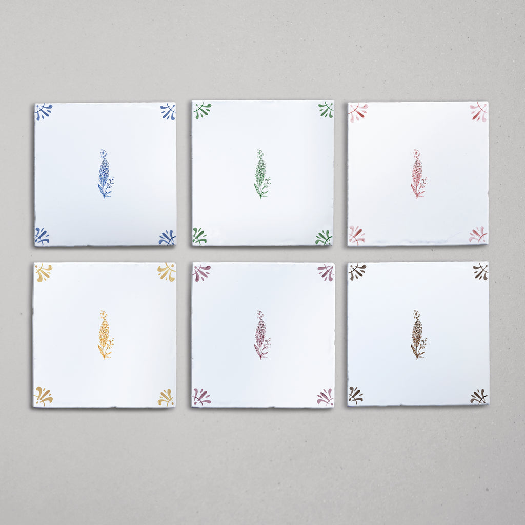 Delphinium Delft Tile