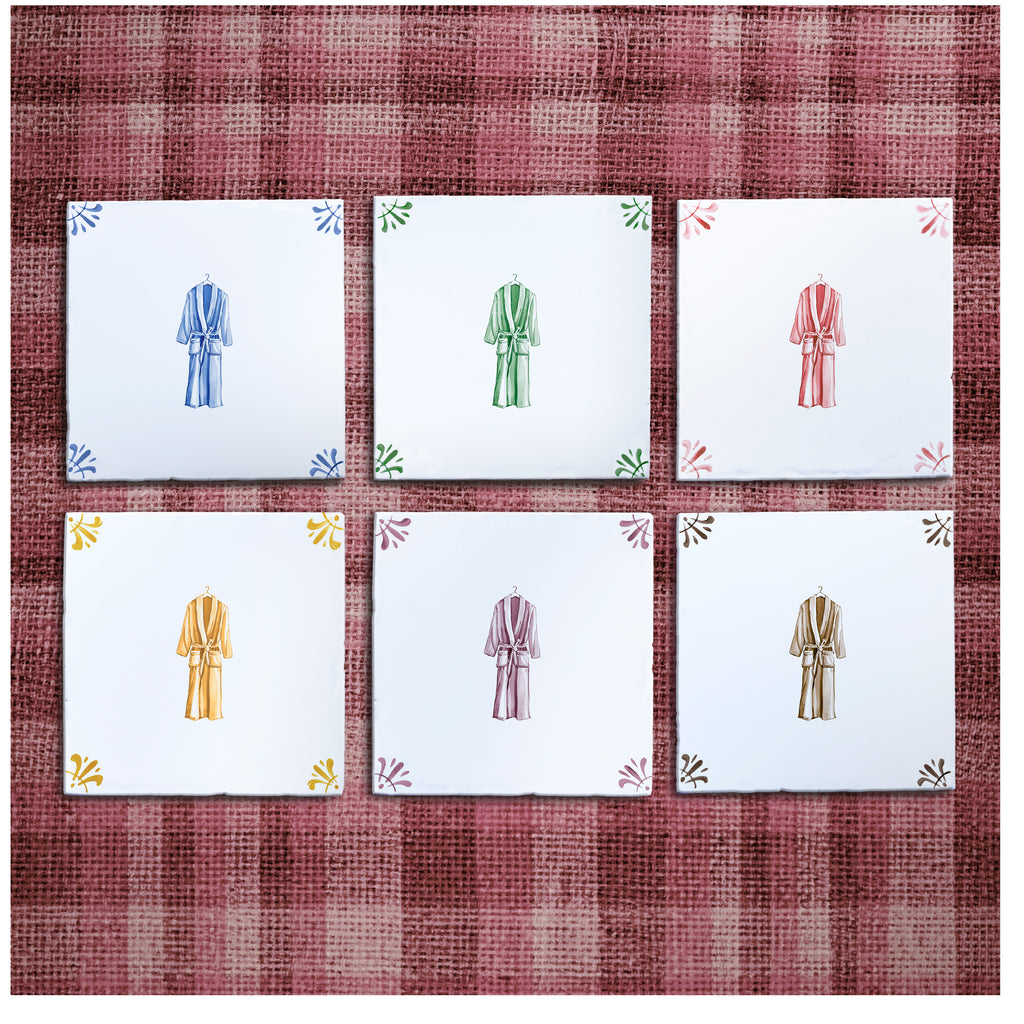 Dressing Gown Delft Tile