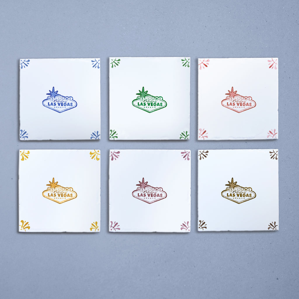 Las Vegas Sign Delft Tile