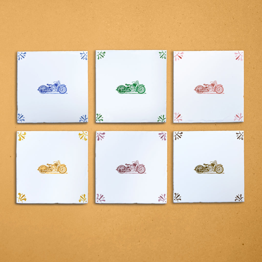 Harley Davidson Delft Tile