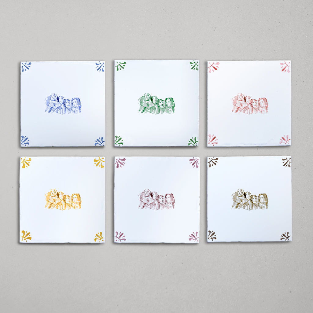 Mount Rushmore Delft Tile