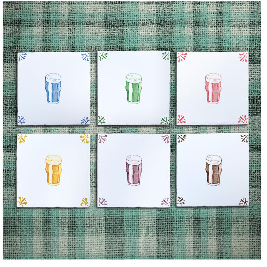 Pint of Irish Stout Delft Tile