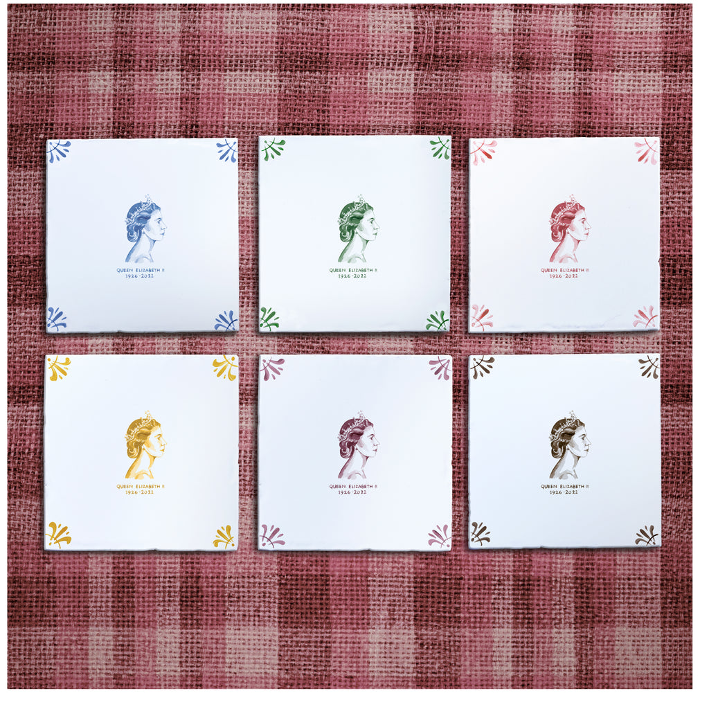 HRH Queen Elizabeth II Delft Tile