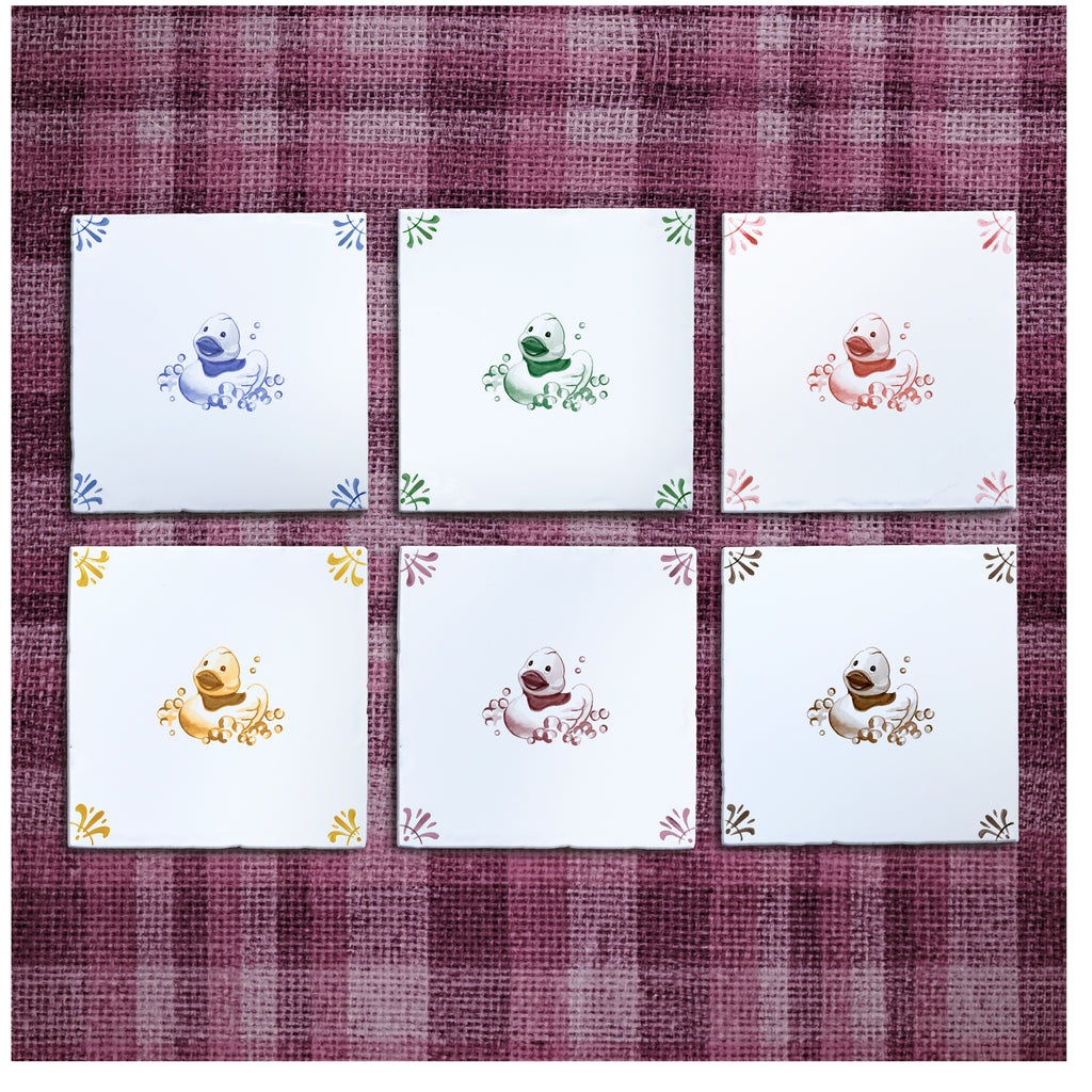 Rubber Duck Delft Tile