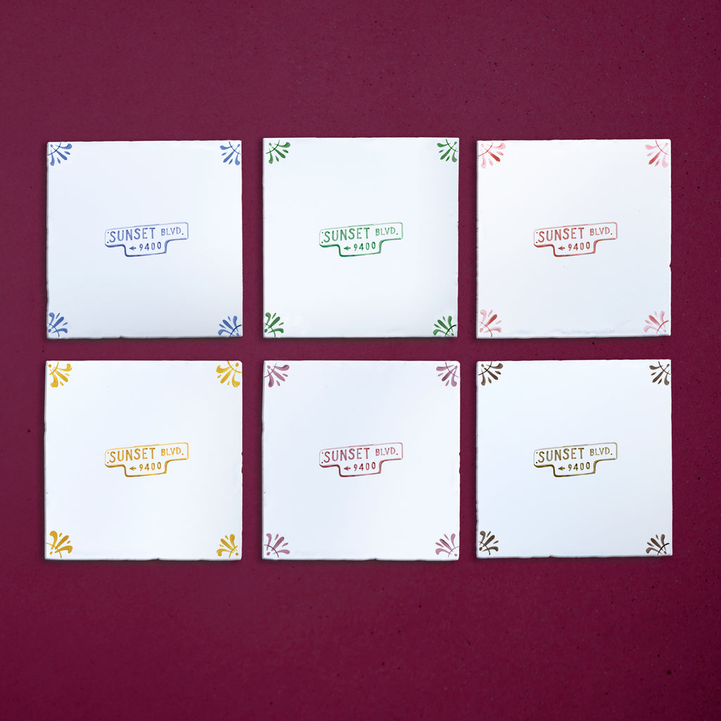 Sunset Blvd Delft Tile