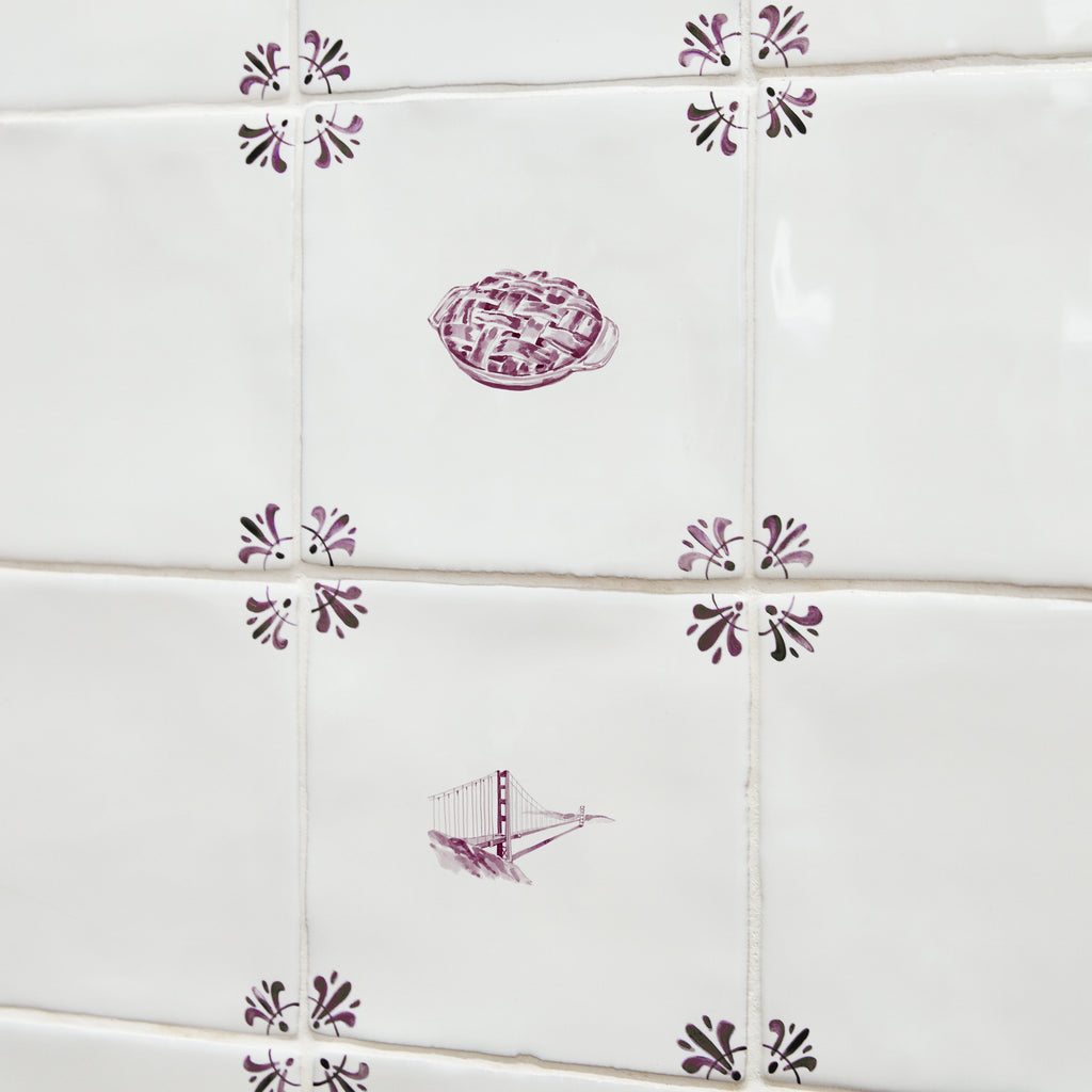 Apple Pie Delft Tile