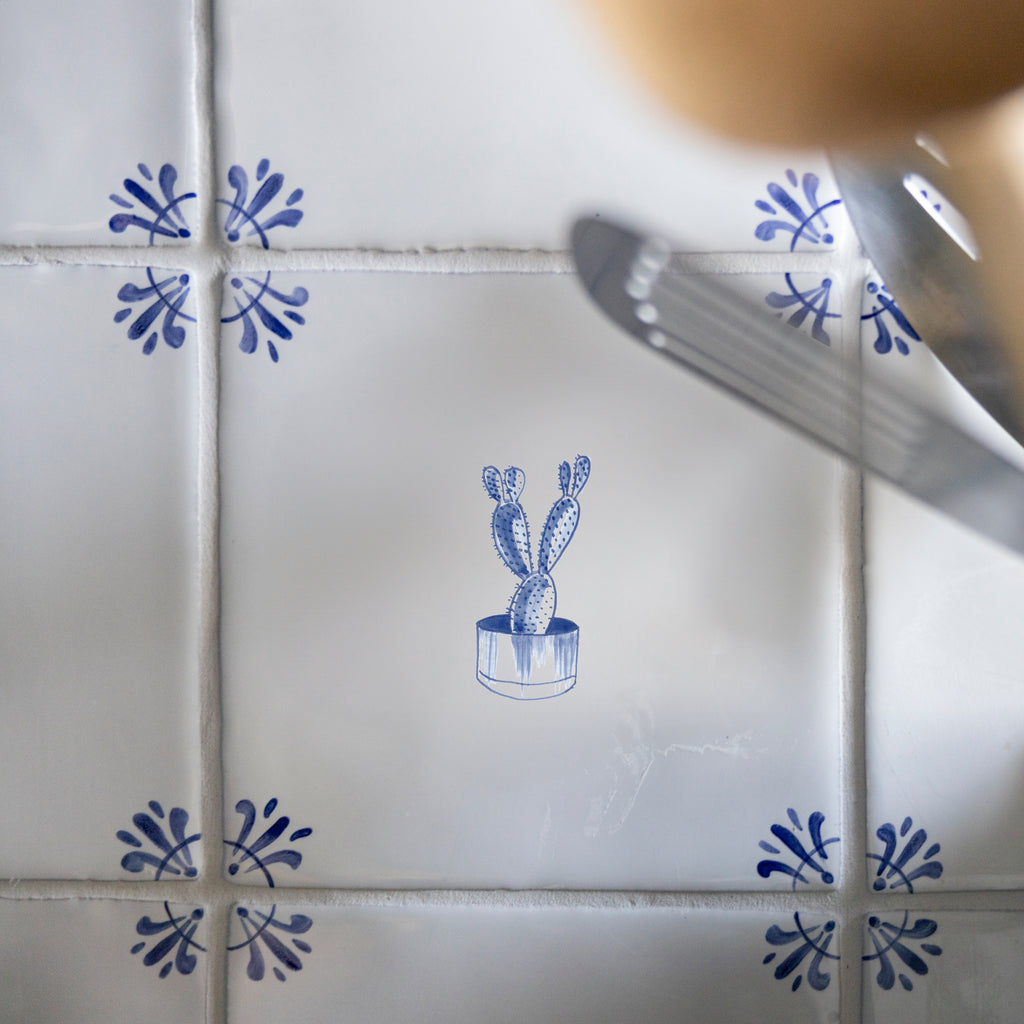 Cactus Delft Tile