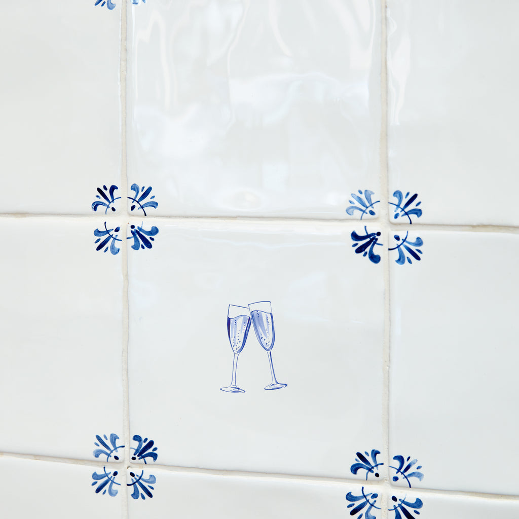 Let's Celebrate Delft Tile