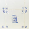 Coconut Oil Delft Tile, Gold Lustre
