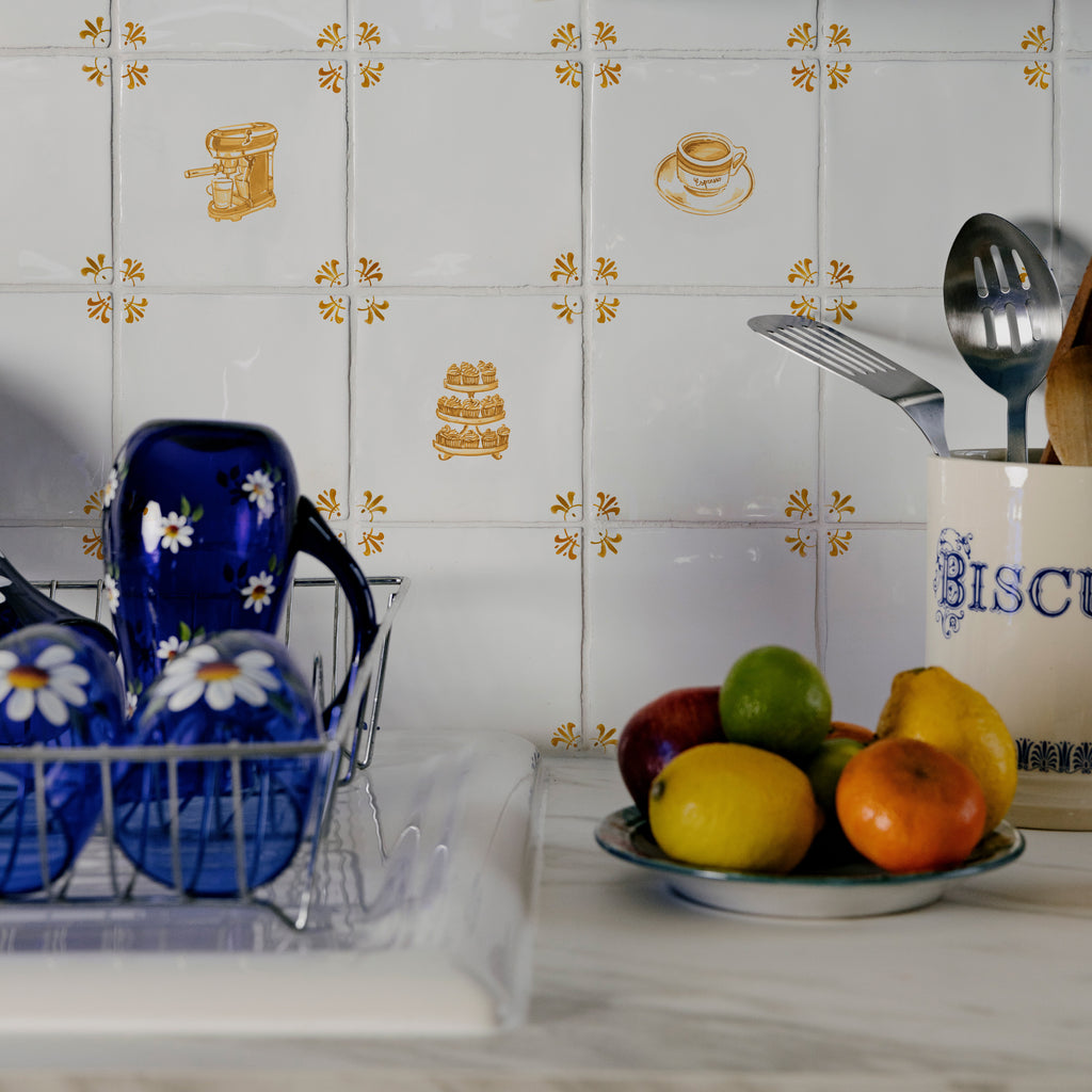 Coffee Machine Delft Tile