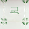 Computer Monitor Delft Tile