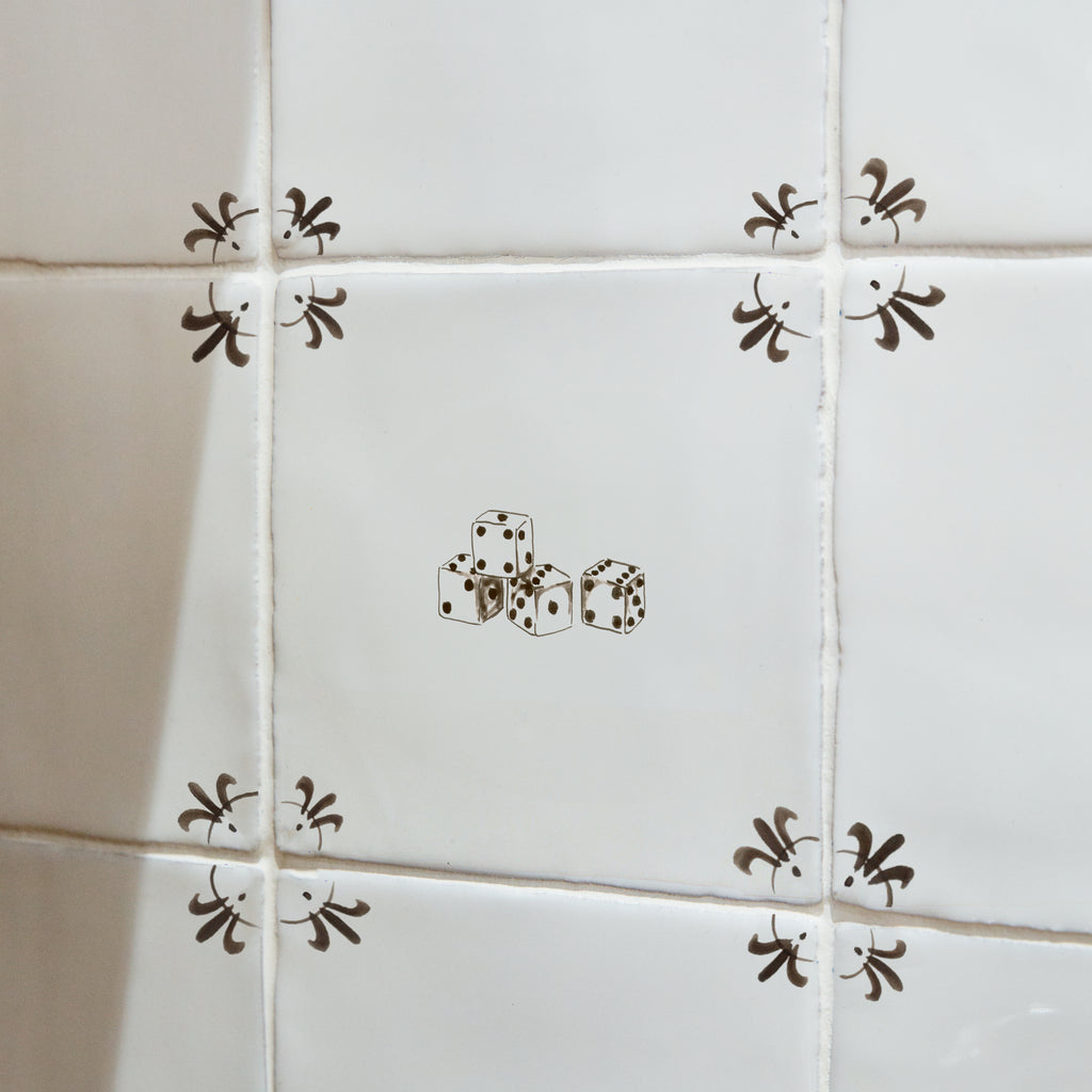 Dice Delft Tile