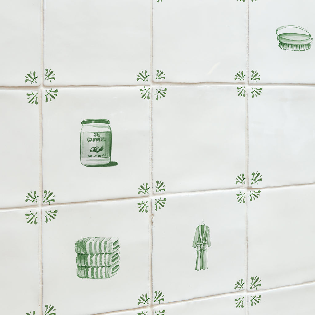 Dressing Gown Delft Tile