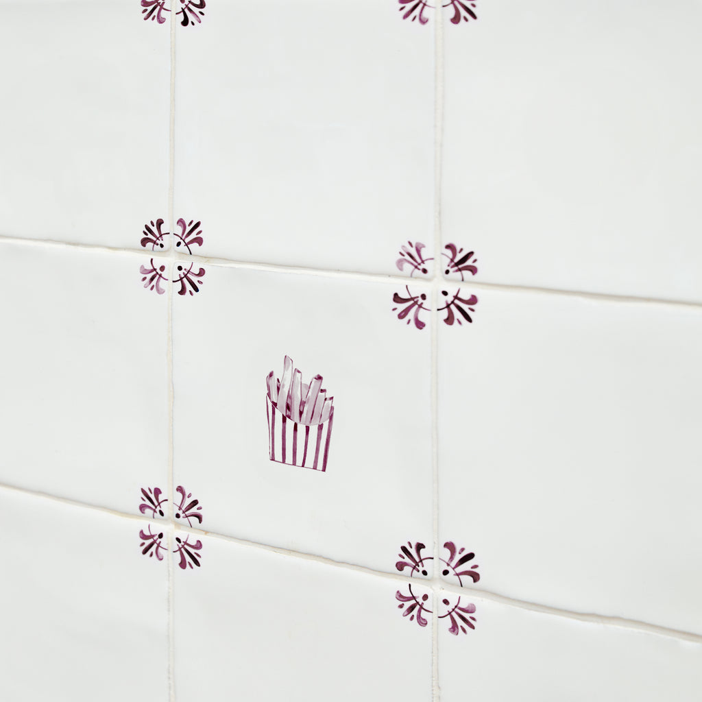 French Fries Delft Tile