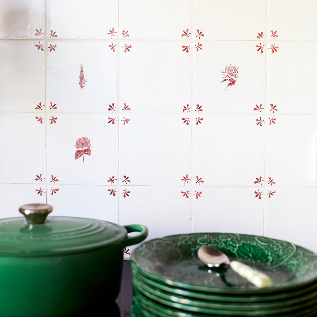 Hydrangea Delft Tile | Petra Palumbo
