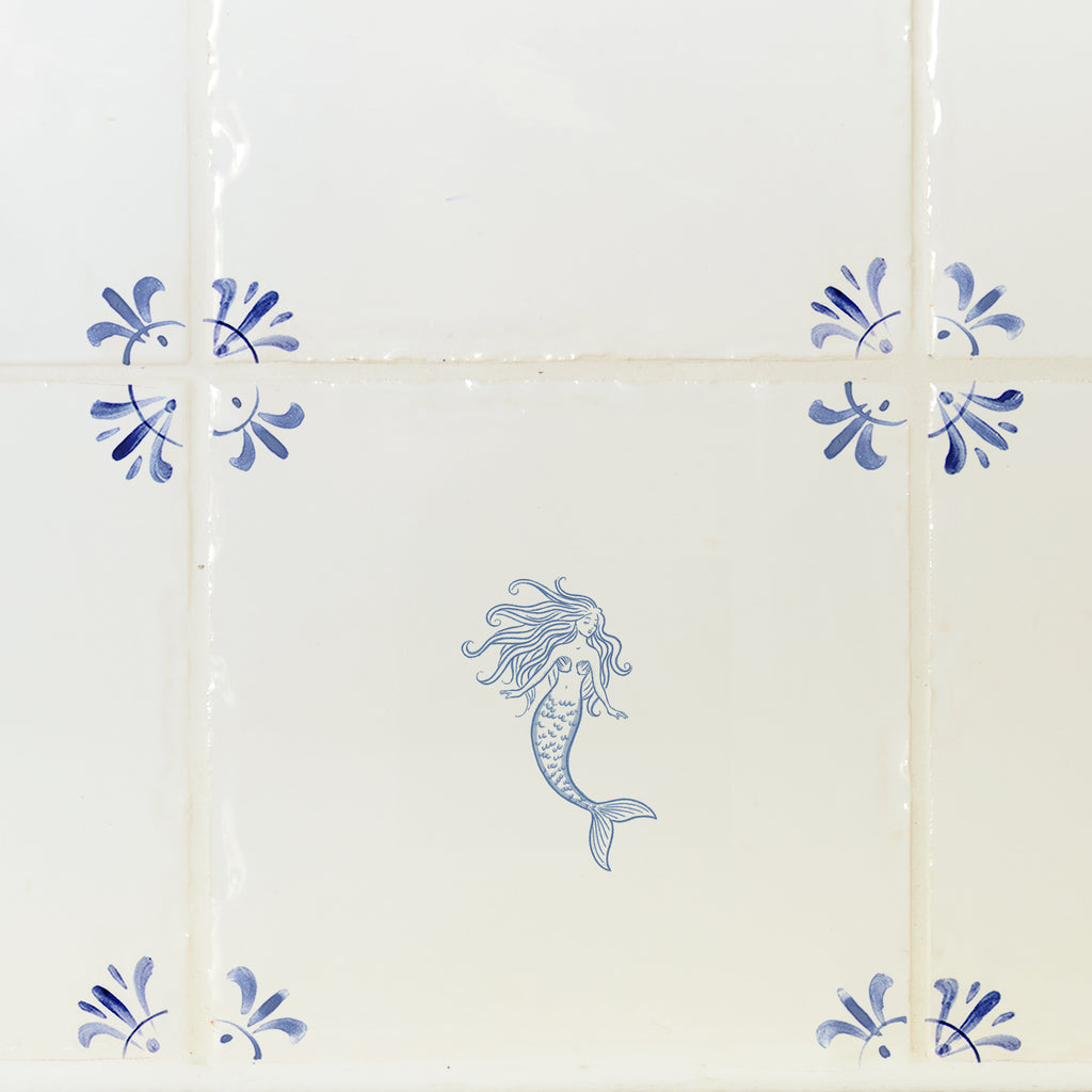 Mermaid Delft Tile
