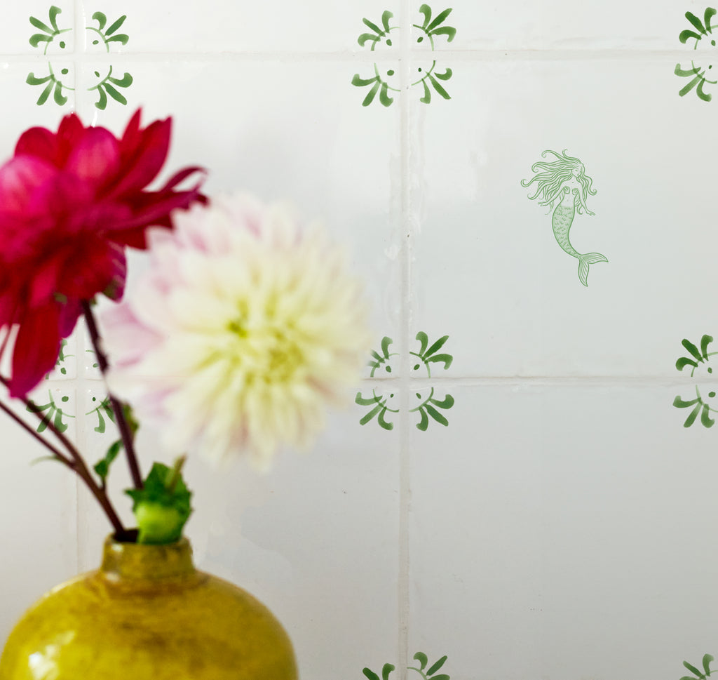 Mermaid Delft Tile