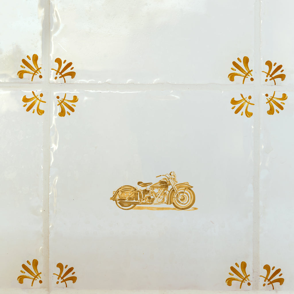 Harley Davidson Delft Tile