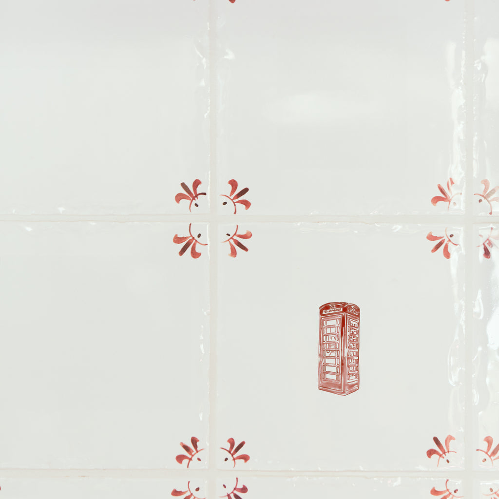 Telephone Box Delft Tile