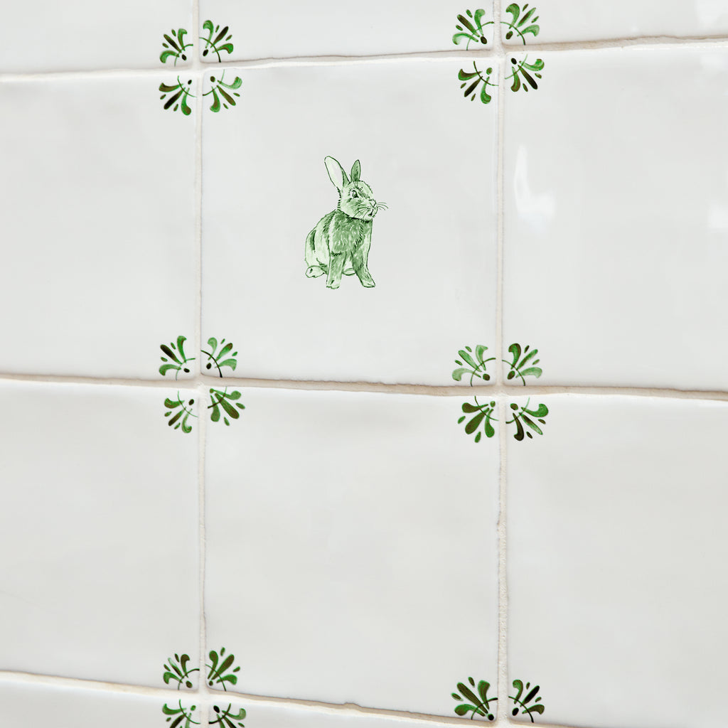 Rabbit Delft Tile