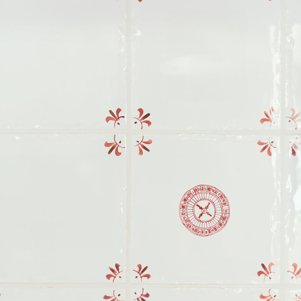Roulette Wheel Delft Tile