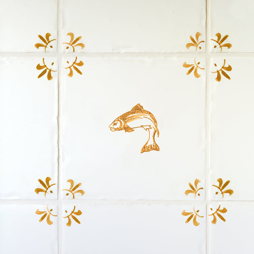 Beauly Salmon Delft Tile