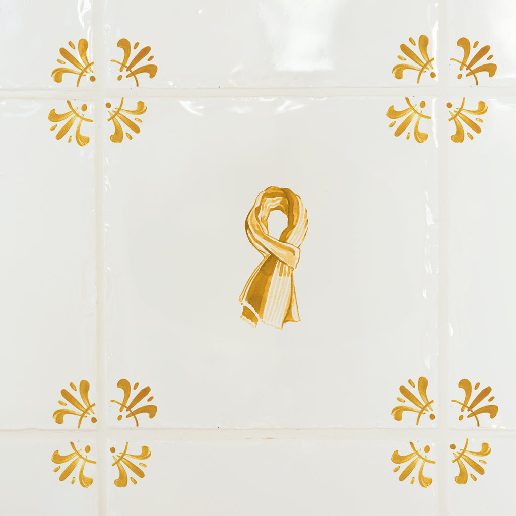 Scarf Delft Tile