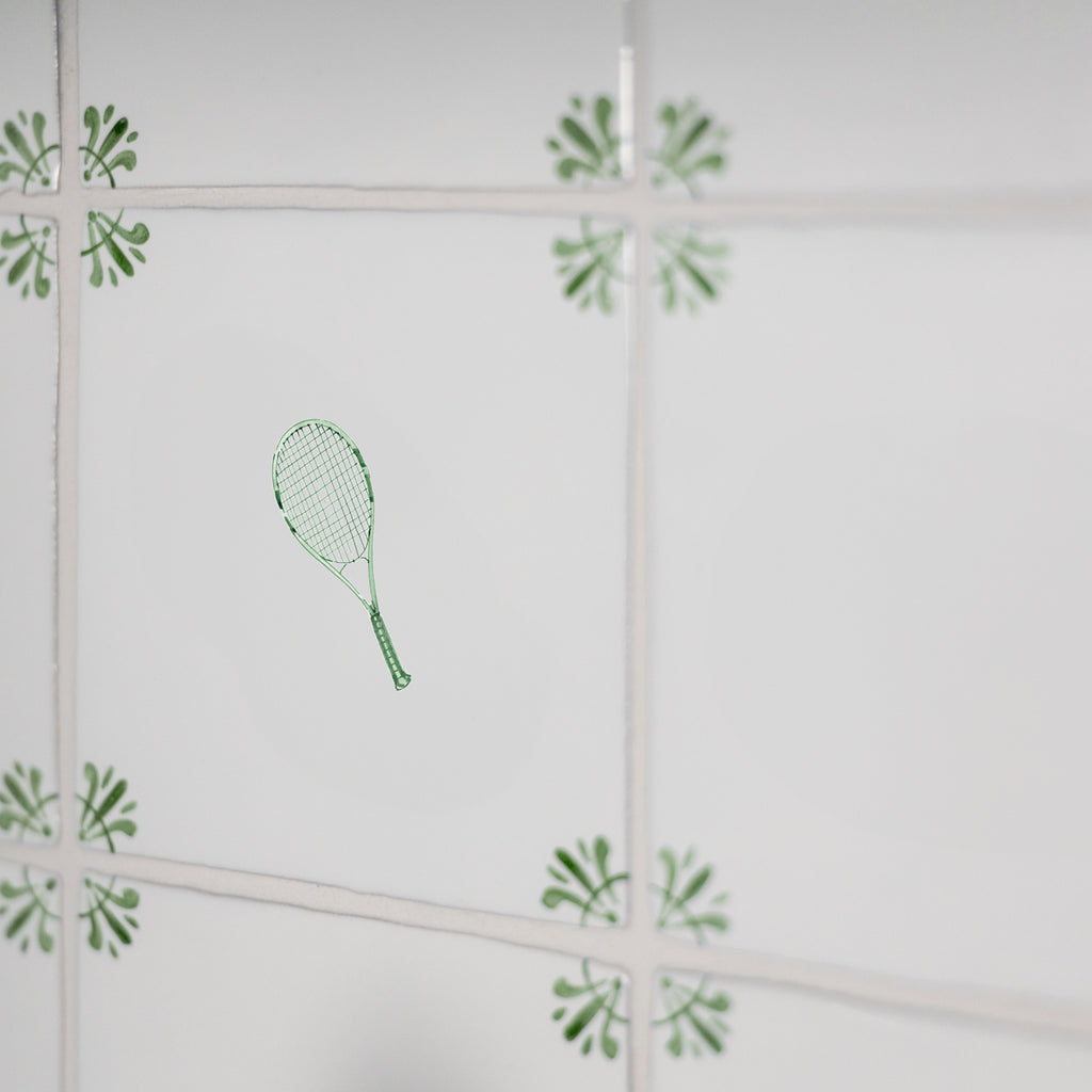 Tennis Racket Delft Tile