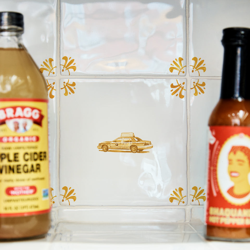 Yellow Cab Delft Tile