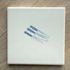 End of Line, Kitchen Knives Delft Tile, Blue