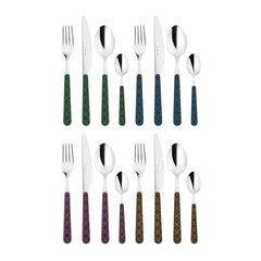 Tartan Cutlery, 16 Piece Set, Mixed Highland