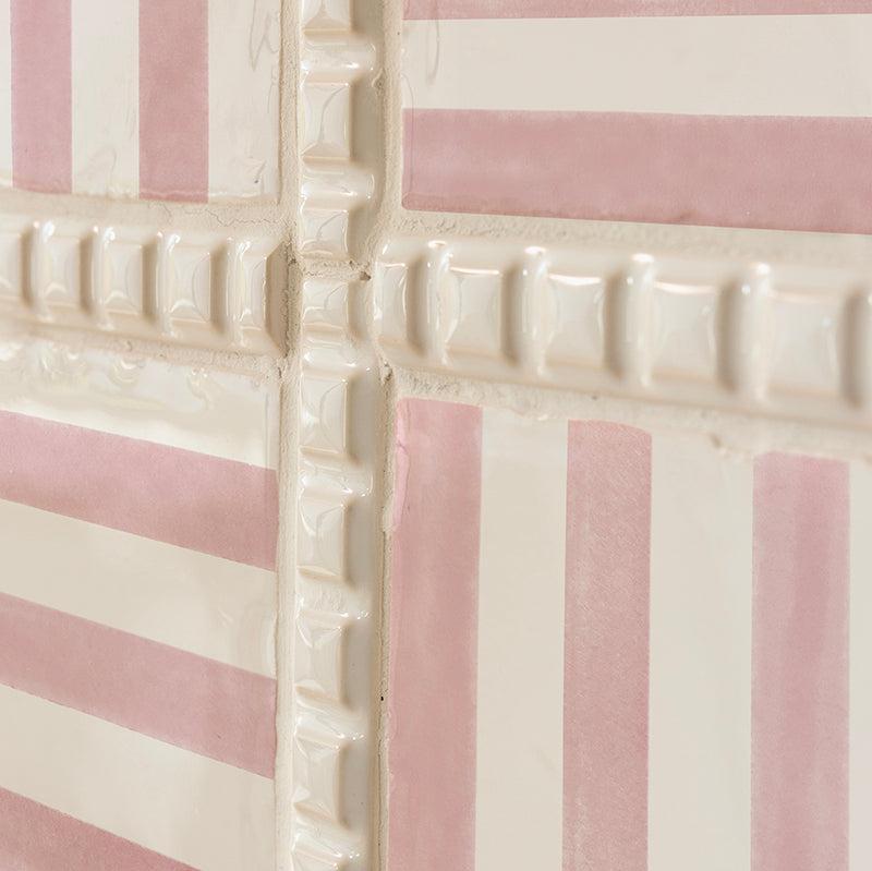 Pinstripe Tile, Pink