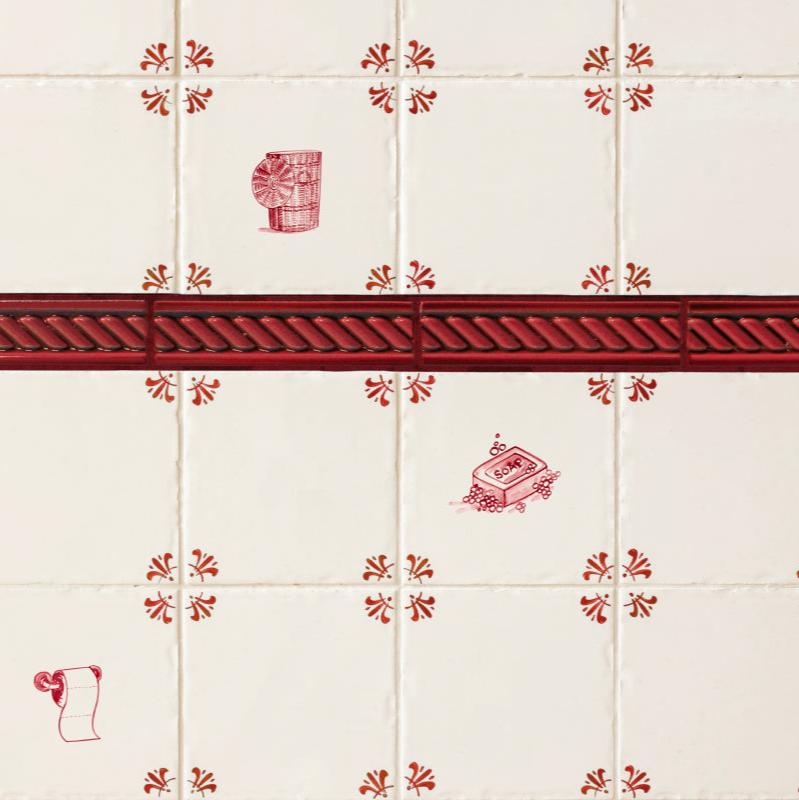 Plait Delft Trim, Crimson