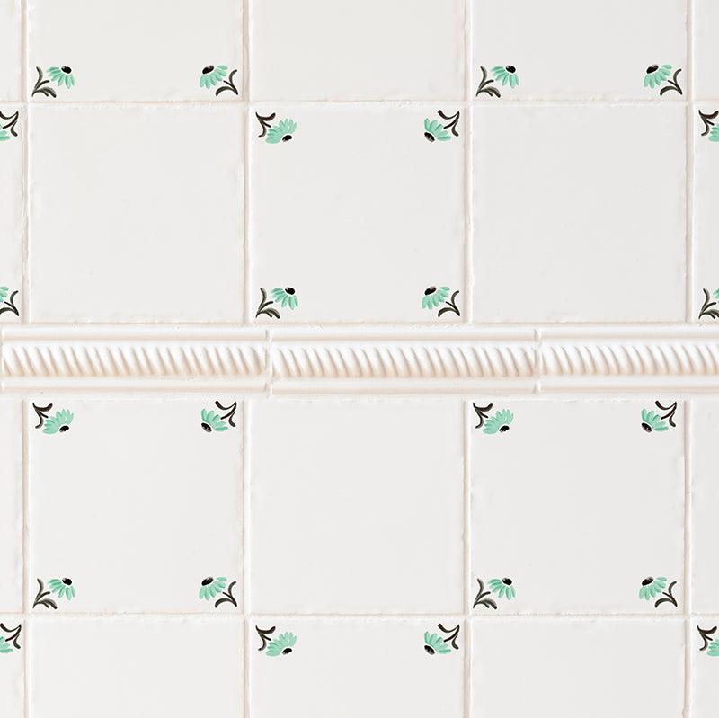 Daisy Corners Tile, Mint