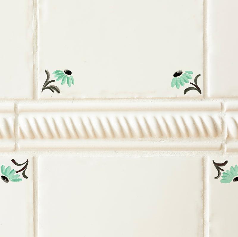 Daisy Corners Tile, Mint