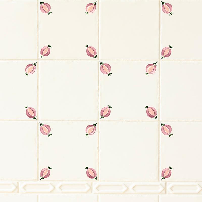 Pomegranate Tile, Cerise