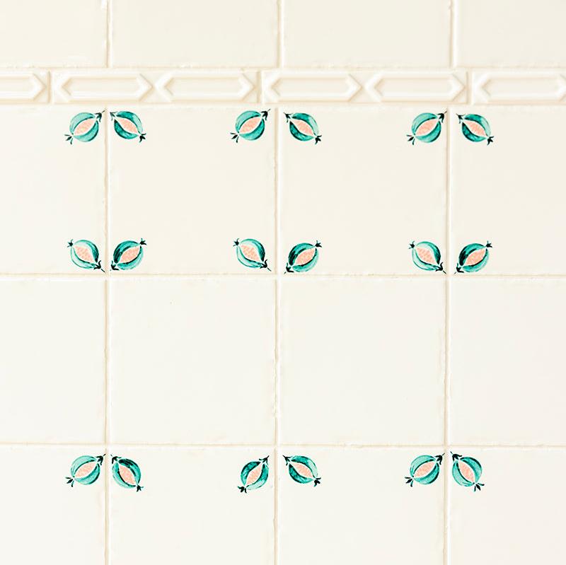 Pomegranate Tile, Teal